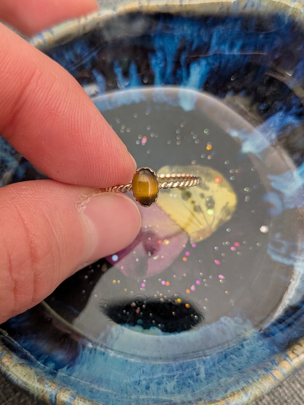 Gold Filled Tigers Eye Ring
